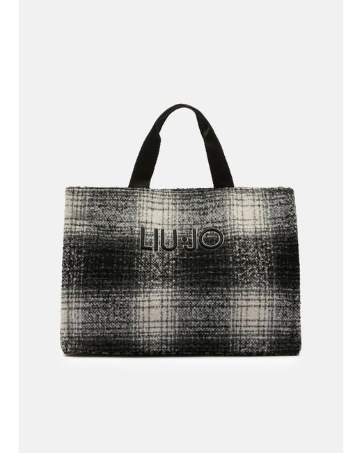 Liu Jo White Liu Jo Großer Shopper Mit Animal-Print