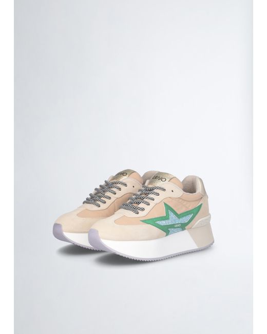 Liu Jo White Liu Jo Sneaker Mit Plateausohle
