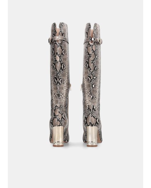 Liu Jo White Liu Jo Hoher Stiefel Mit Python-Print