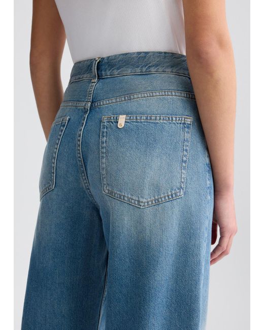 Liu Jo Jeans Baggy A Vita Alta di Liu Jo in Blue