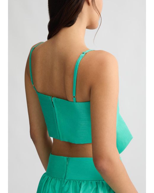 Liu Jo Top Turchese Con Fiocco di Liu Jo in Green