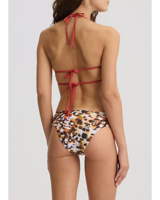 Liu Jo Slip Da Mare Con Stampa di Liu Jo in Brown
