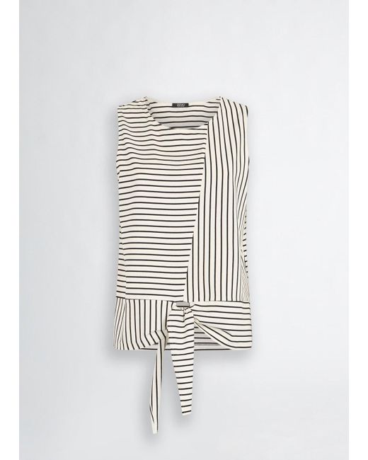 Liu Jo Top A Righe di Liu Jo in White