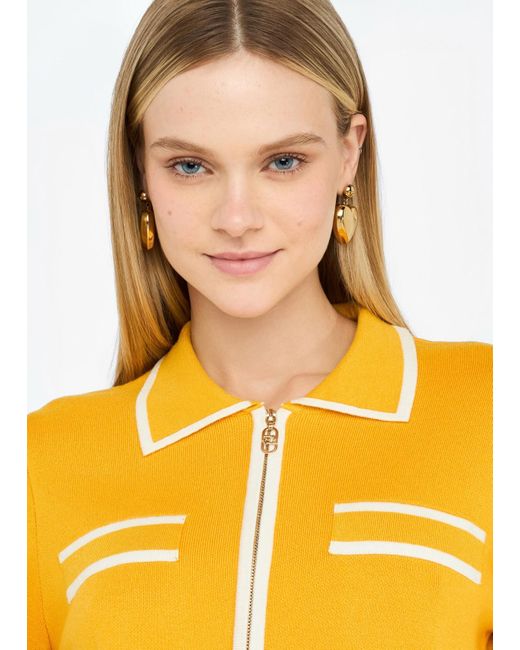 Liu Jo Yellow Liu Jo Cardigan Mit Reißverschluss
