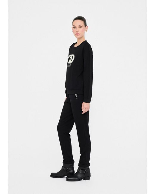 Liu Jo Sweat Avec Perles Liu Jo en coloris Black