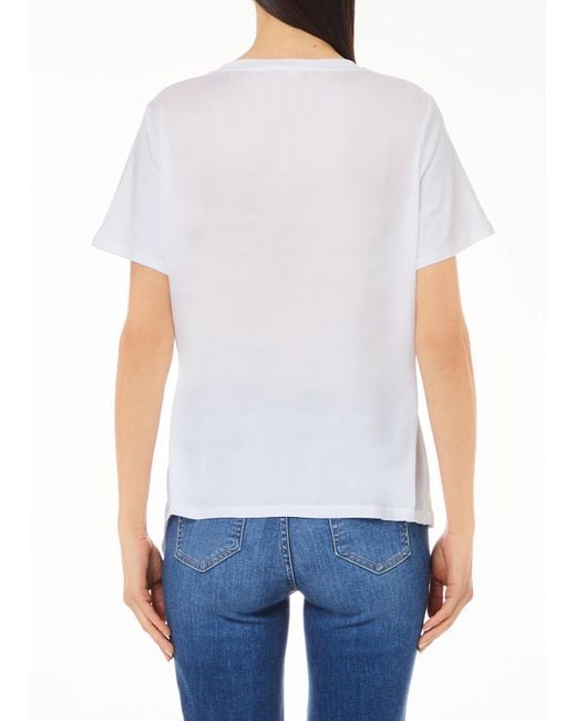 Liu Jo T-shirt Con Arriccio di Liu Jo in White