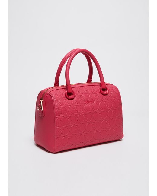 Liu Jo Borsa A Mano Media Con Logo di Liu Jo in Pink