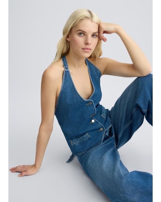 Liu Jo Top In Denim di Liu Jo in Blue