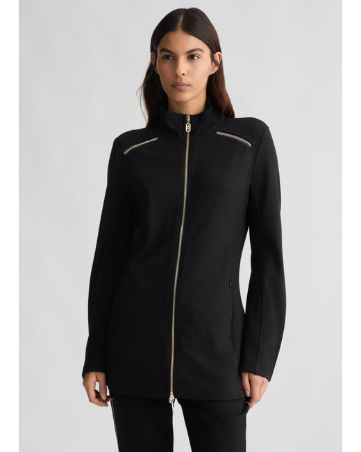 Liu Jo Giacca In Jersey Con Zip di Liu Jo in Black