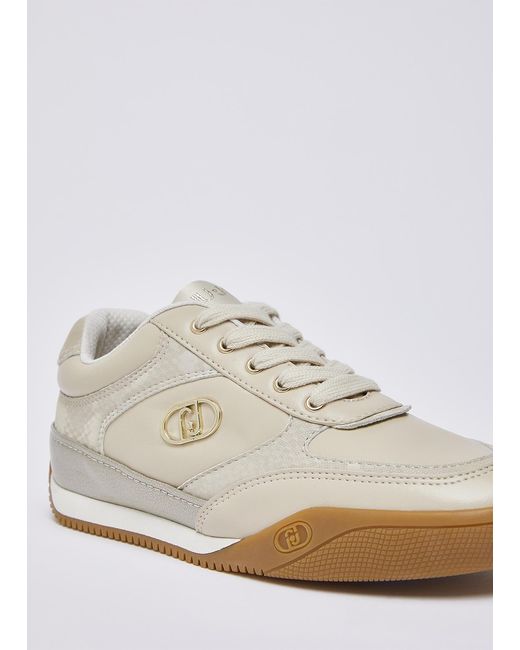 Liu Jo White Sneakers Mit Python-Effekt
