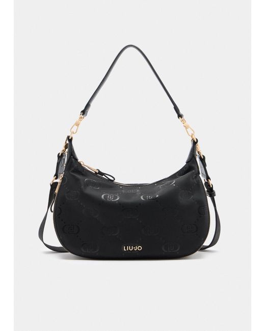 Liu Jo Sac Hobo Format Moyen En Nylon Liu Jo en coloris Black
