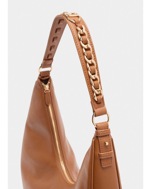 Liu Jo Sac Hobo Grand Format Avec Chaîne Liu Jo en coloris Brown