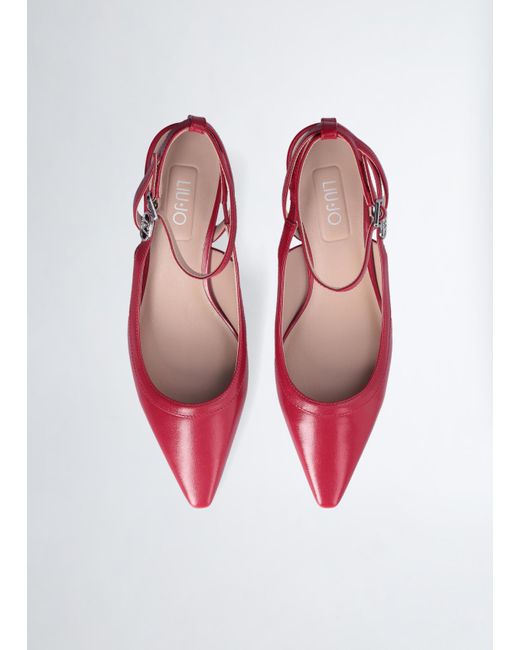Liu Jo Slingback Rosse Con Tacco Basso di Liu Jo in White