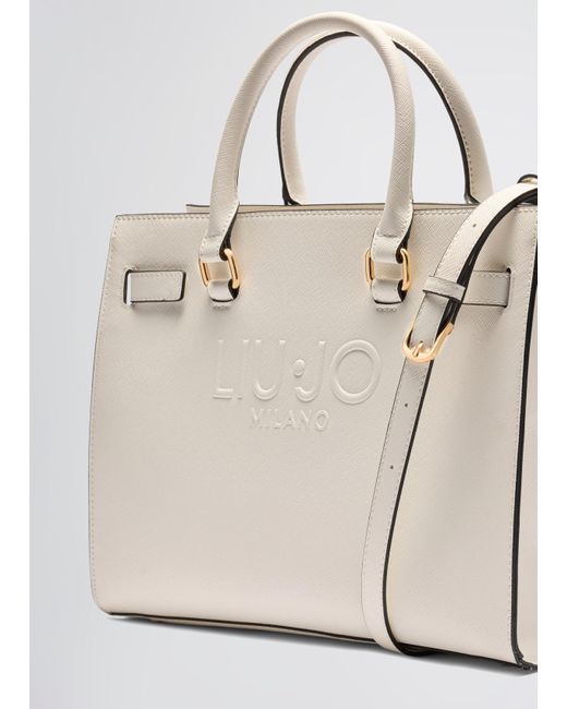 Liu Jo Borsa Bianca Con Logo di Liu Jo in Blue