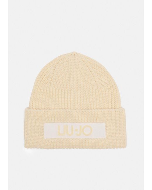 Liu Jo Natural Liu Jo Beanie-Mütze Mit Logo