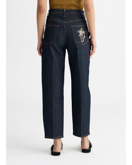 Liu Jo Jeans Carrot Fit A Vita Alta di Liu Jo in Blue