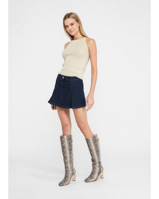Liu Jo Top En Maille Lurex Liu Jo en coloris Blue