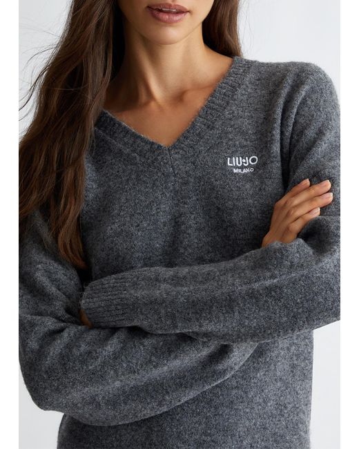 Liu Jo Black Liu Jo Strickkleid Aus Wollgemisch