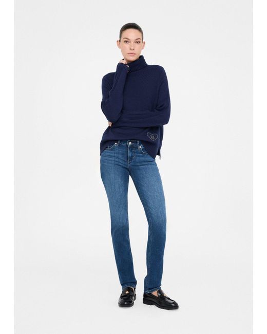 Liu Jo Pull À Col Roulé En Laine Et Cachemire Liu Jo en coloris Blue