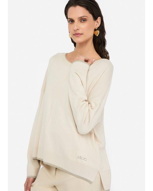 Liu Jo Natural Liu Jo Pullover Mit Lurex-Details
