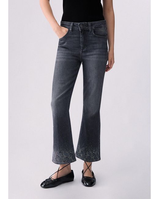 Vaqueros Bootcut Con Strass Liu Jo de color Blue