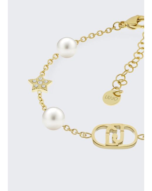 Liu Jo Bracciale Con Perle Sintetiche di Liu Jo in Black