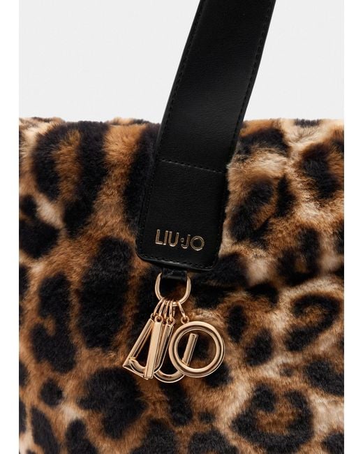 Liu Jo Sac Hobo Grand Format En Imitation Fourrure Liu Jo en coloris Multicolor