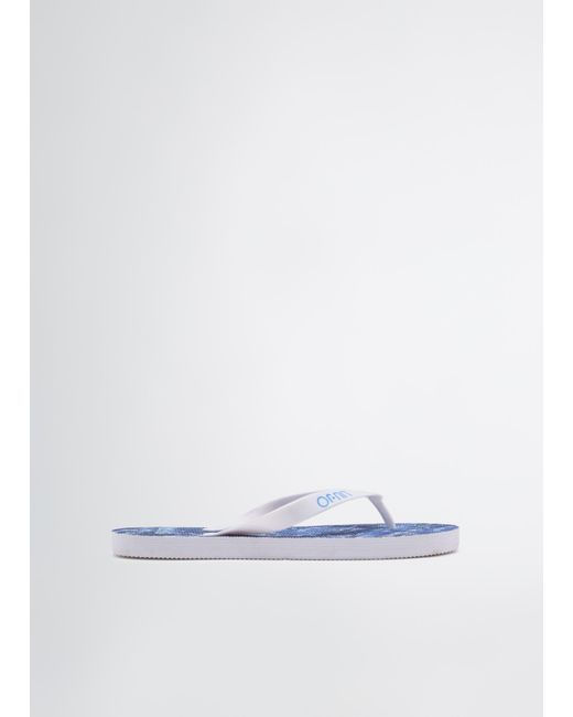 Liu Jo White Liu Jo Zehentrenner Mit Jeans-Print