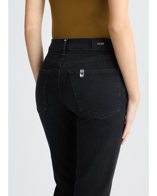 Liu Jo Jeans Bootcut A Vita Alta di Liu Jo in Blue