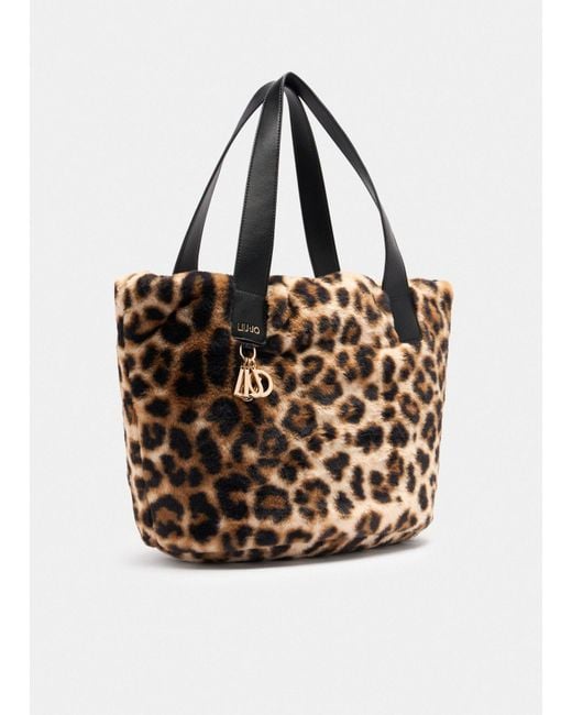 Liu Jo Sac Hobo Grand Format En Imitation Fourrure Liu Jo en coloris Multicolor