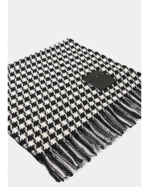 Liu Jo White Liu Jo Jacquard-Stola Mit Vichy-Muster