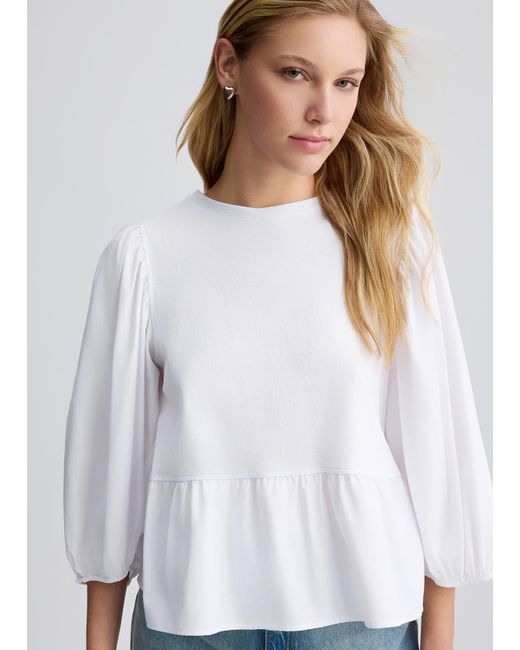 Liu Jo Blusa In Popeline di Liu Jo in White