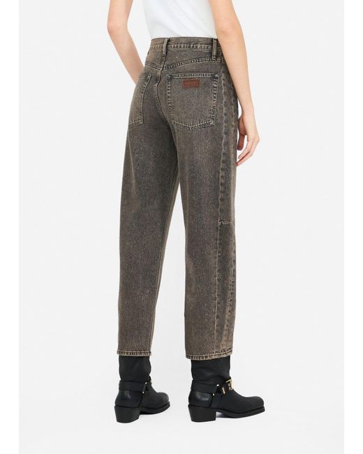 Liu Jo Jeans Boyfriend Con Glitter di Liu Jo in Gray