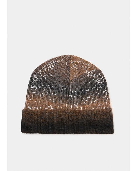 Liu Jo Bonnet En Laine Mélangée Dégradée Liu Jo en coloris Brown