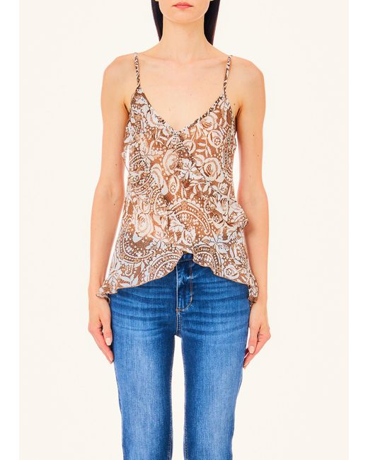 Liu Jo Top Con Pizzo di Liu Jo in Multicolor