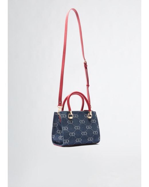 Liu Jo Borsa Monogram Piccola di Liu Jo in Blue