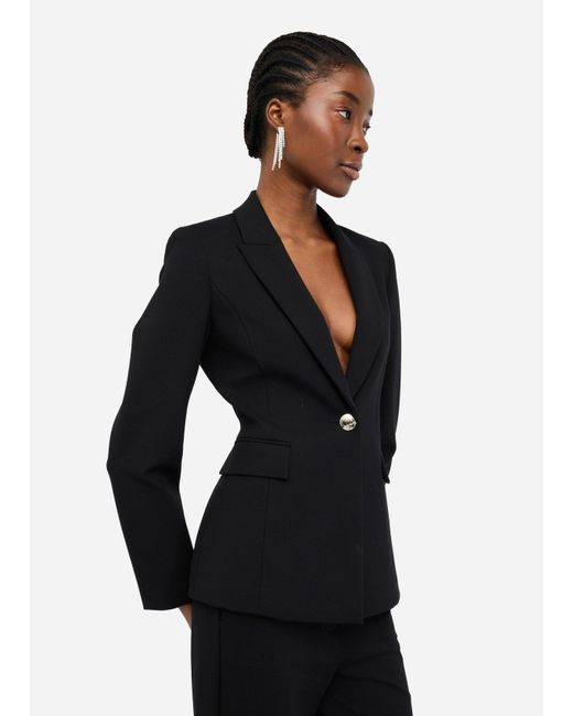 Liu Jo Blazer Avec Broche Ornée De Pierres Liu Jo en coloris Black