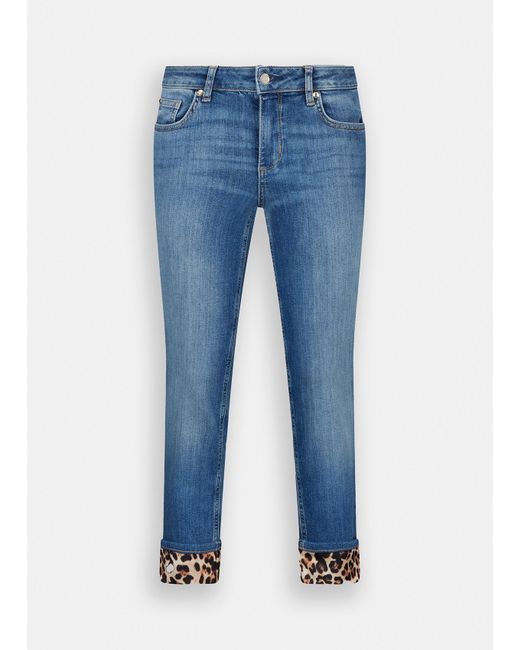 Liu Jo Jeans Skinny Con Risvolto di Liu Jo in Blue