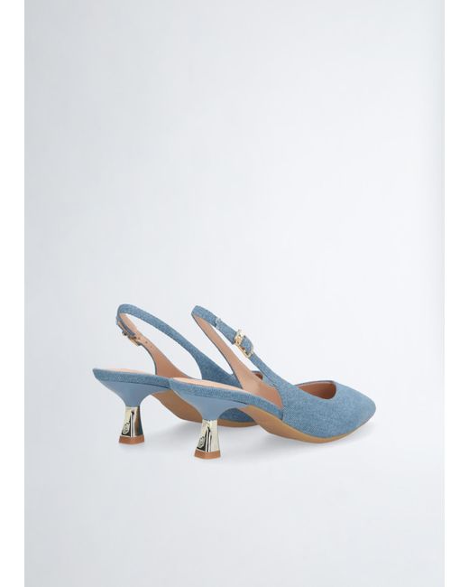 Liu Jo Slingback In Denim di Liu Jo in White