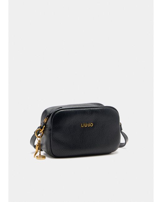 Liu Jo Sac À Bandoulière Format Moyen Avec Charm Liu Jo en coloris Black