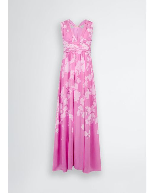 Liu Jo Robe Longue À Motif Fleuri Liu Jo en coloris Pink