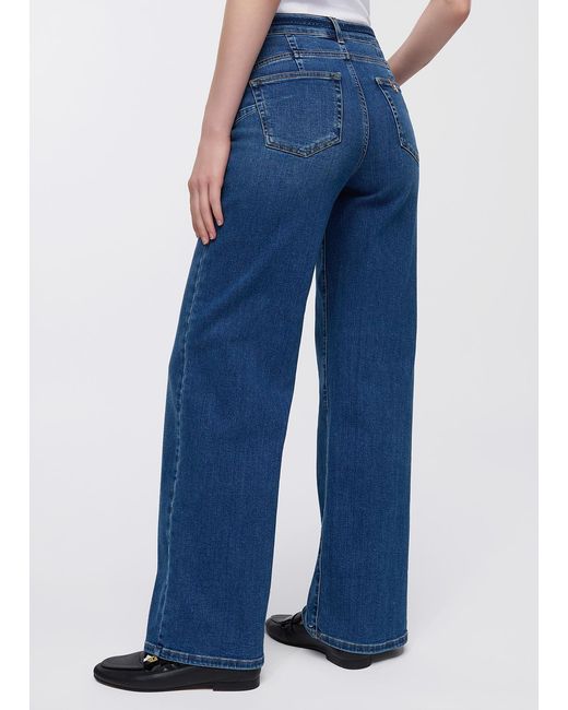 Liu Jo Jean Évasé Cropped Avec Ceinture Liu Jo en coloris Blue