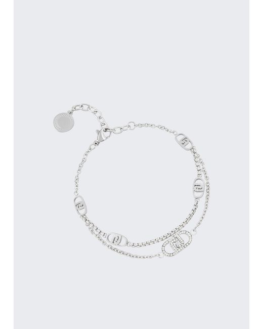 Liu Jo Blue Mehrsträngiges Armband Mit Monogramm