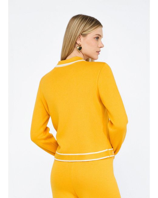 Liu Jo Yellow Liu Jo Cardigan Mit Reißverschluss