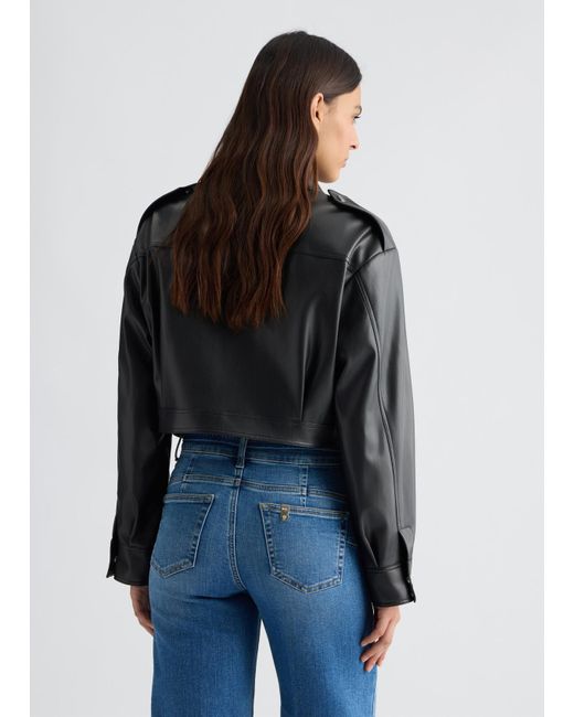 Liu Jo Giacca Cropped Modello Biker di Liu Jo in Black