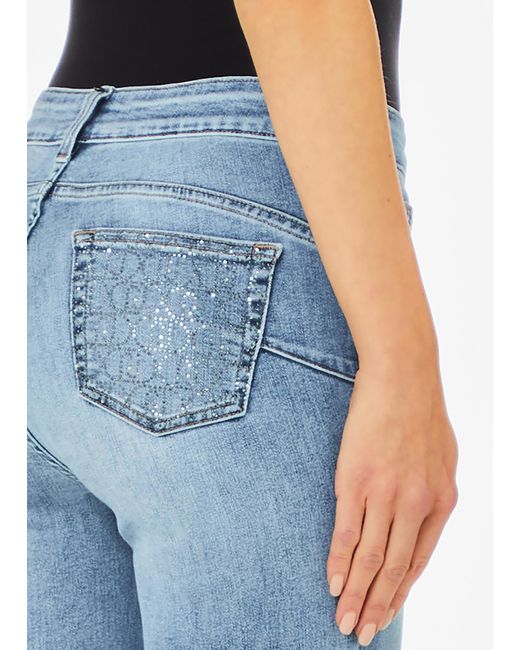 Liu Jo Jean Skinny Botton Up Liu Jo en coloris Blue