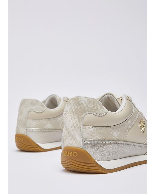 Liu Jo White Sneakers Mit Python-Effekt