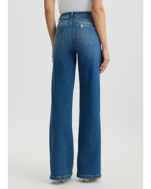 Liu Jo Jeans Flare Con Cintura di Liu Jo in Blue