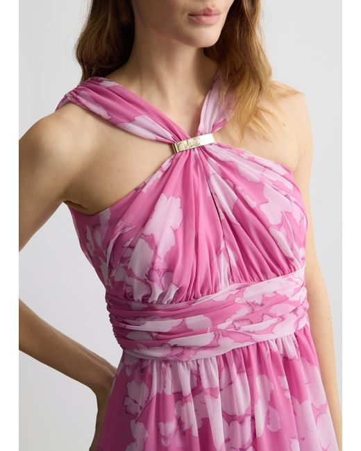 Liu Jo Robe Longue À Motif Fleuri Liu Jo en coloris Pink