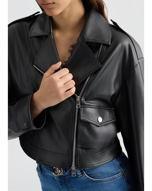 Liu Jo Giacca Cropped Modello Biker di Liu Jo in Black
